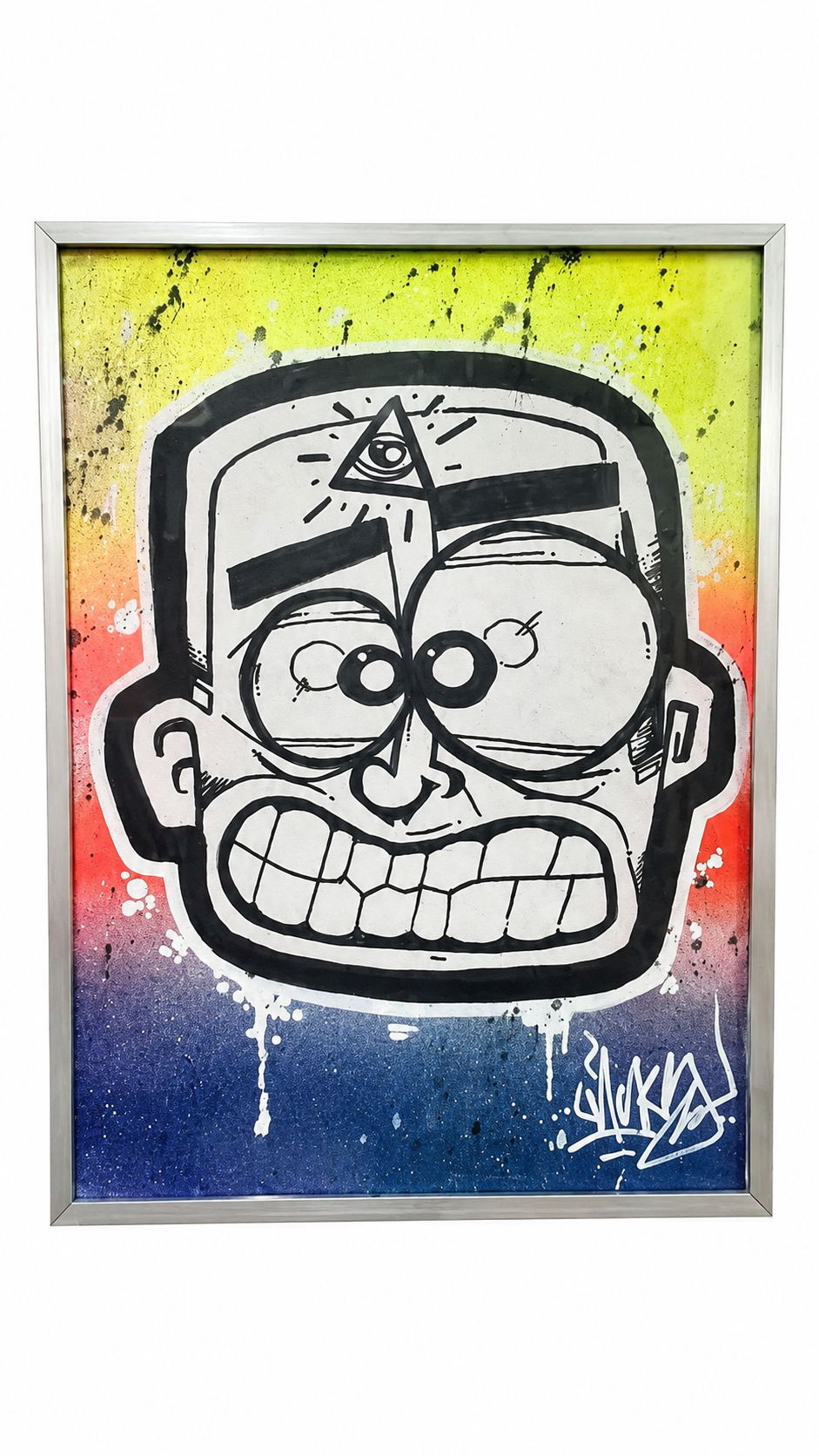 "Mental" original Artwork A3 framed