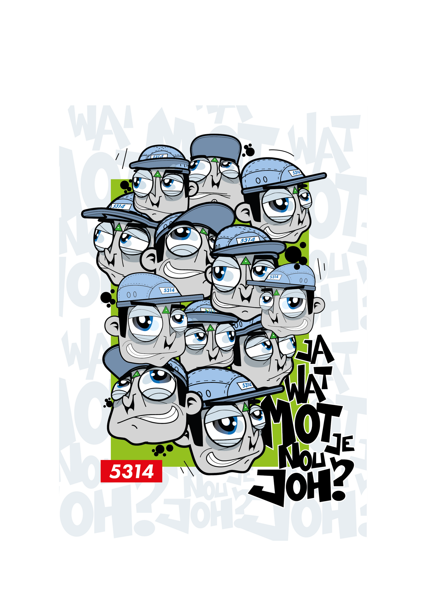 Rotterdams Gelul "wat mot je Nou Joh ?!" T-shirt